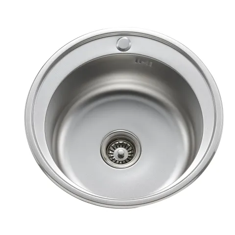 Мийка вирізна SATIN 0.6mm-160mm без сифона MS-4949ET