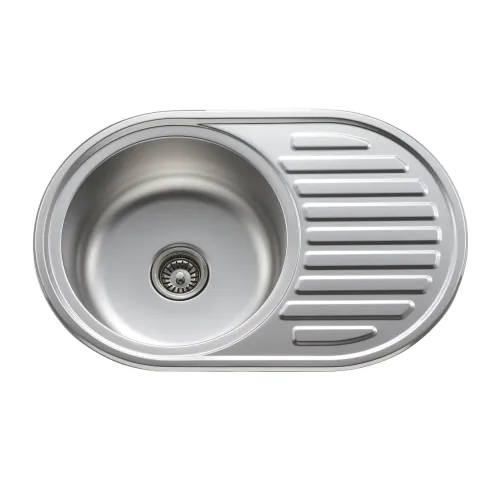 Мийка вирізна SATIN 0.6mm-160mm без сифона MS-5745EN