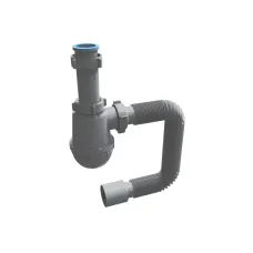 Напівсифон для мийки ½ з гнучкою трубою 40/50 DW-2212